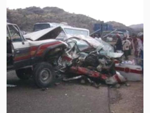 47 ضحايا الحوادث المرورية في اليمن خلال أسبوع