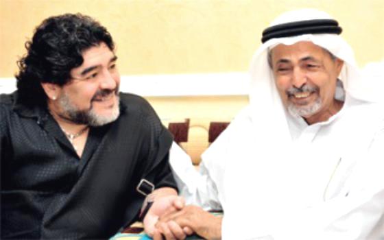 ماردونا يعزي في وفاة نجم الامارات عوانة