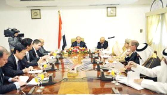 رئيس الجمهورية يلتقي سفراء الدول الـ10 الراعية للحوار الوطني الشامل
