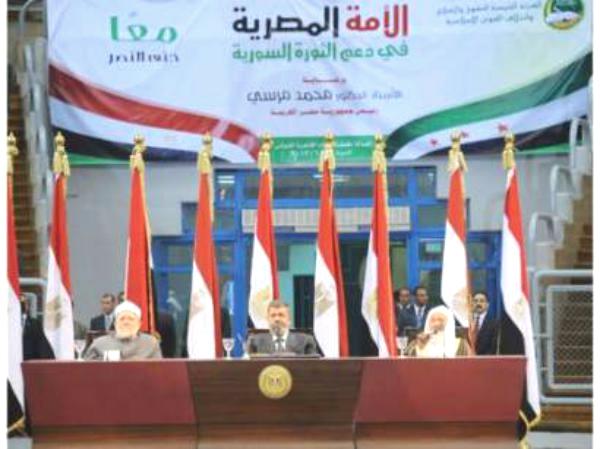 مرسي يعلن قطع العلاقات مع نظام الأسد ويطالب حزب الله بمغادرة سوريا