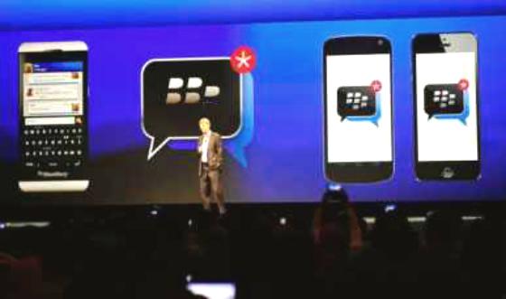 شركة بلاك بيري تسلم تطبيق BBM ل(آبل) وتنتظر الرد