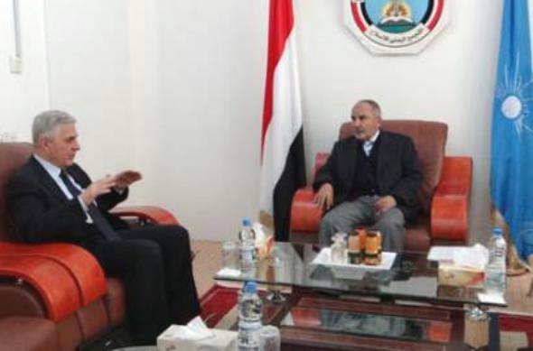 السفير الروسي بصنعاء يلتقي اليدومي ويؤكد موقف بلاده الداعم لليمن ووحدته