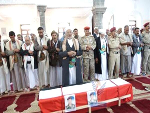 تشييع جثامين 15 شهيداً من الجنود الذين سقطوا في شبوة وعمران