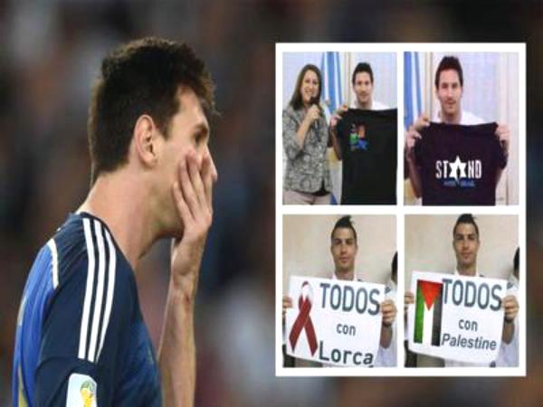 لا تنخدعوا.. ميسي لم يتبرع لإسرائيل ورونالدو لم يتضامن مع فلسطين (صورة)