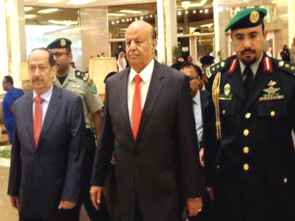 هادي يبحث في الدوحة آخر التطورات باليمن