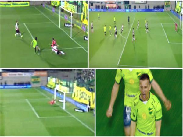 بالفيديو.. تسديدة قوية من لاعب أرجنتيني تمزق شباك الخصم