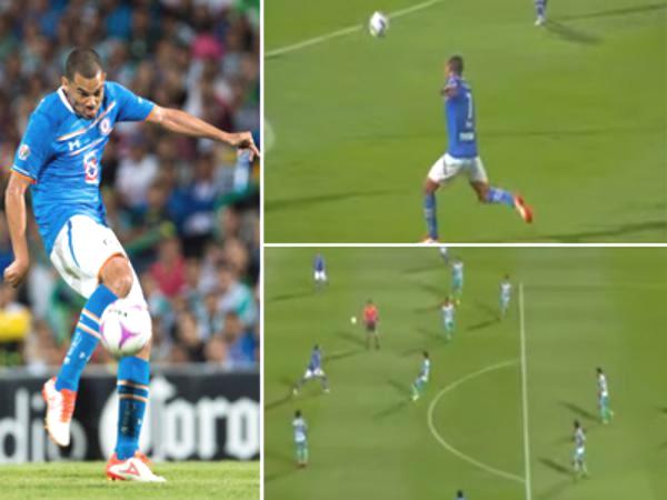 بالفيديو.. هدف خرافي على الطاير في الدوري المكسيكي بقدم برازيلية