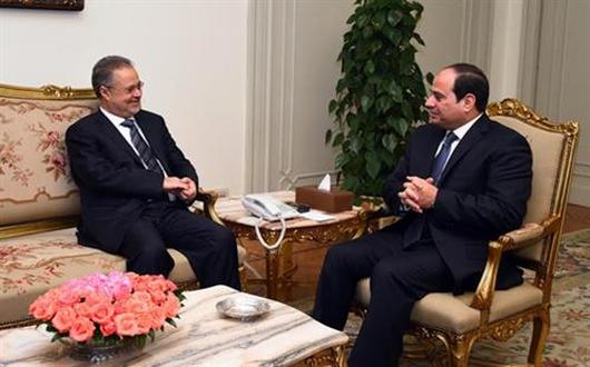 السيسي يستقبل المخلافي ويؤكد دعم مصر لليمن