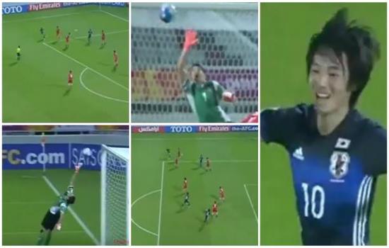 بالفيديو.. لاعب ياباني يسجل هدفين من ماركة عالمية!