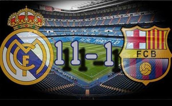 قصة فوز ريال مدريد على برشلونة 11-1