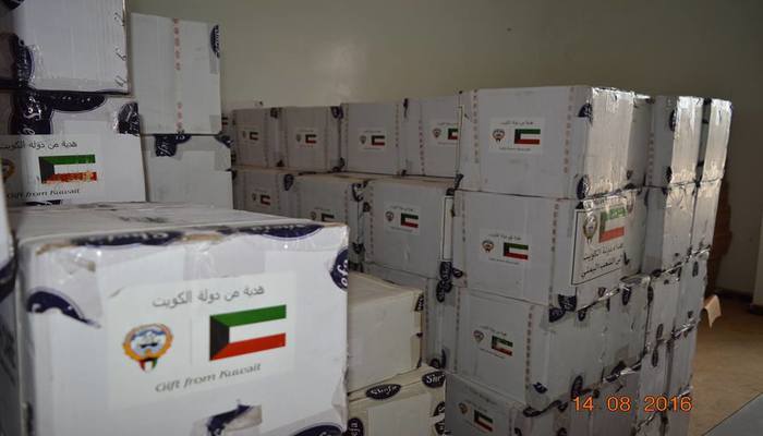 الكويت تدشن المرحلة الأولى من مشروع الإيواء الإغاثي في شبوة