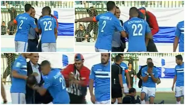مشجع ينطح الحكم في الدوري الجزائري.. فيديو