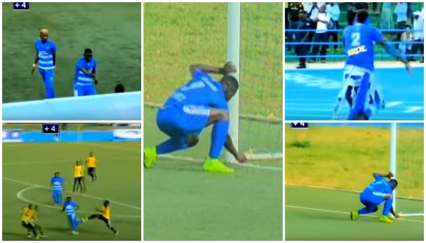 بالفيديو.. لاعب رواندي يستعين بالسحر ليسجل هدفا!