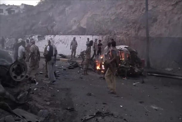 مقتل وإصابة 13 جندياً بهجوم انتحاري بمحافظة أبين