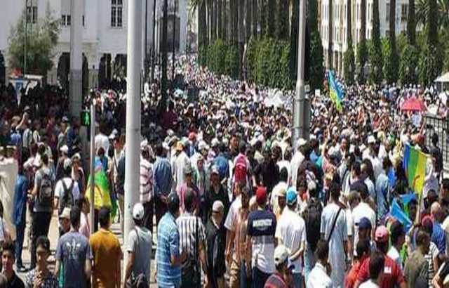 المغرب: تظاهرة حاشدة في الرباط تضامناً مع حراك الريف