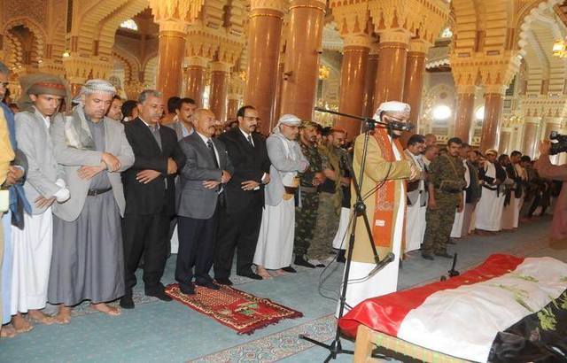 تشييع خالد الرضي في صنعاء وصالح يوضح ملابسات مقتله.. النص