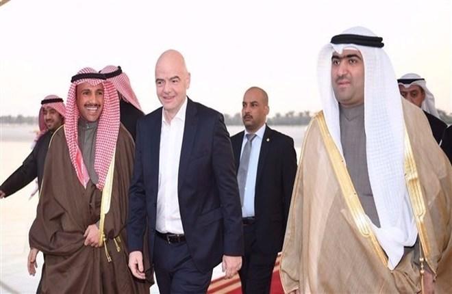 رئيس "فيفا" يعلن رسمياً رفع الإيقاف عن الكويت