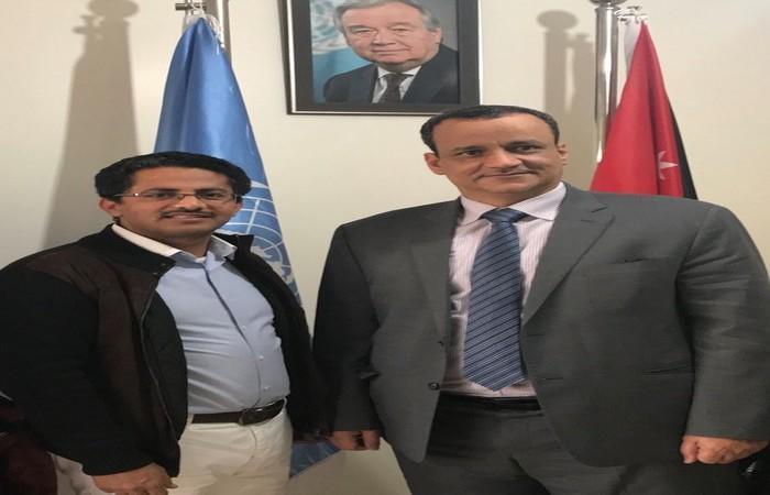 البخيتي: لقاء جمعني بالمبعوث الأممي ولد الشيخ للحديث باستفاضة عن تطورات اليمن