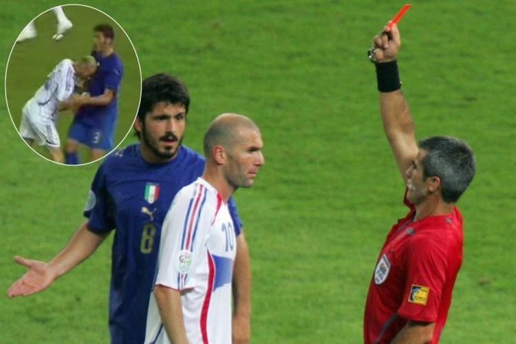 زين الدين زيدان الأكثر طرداً في تاريخ كأس العالم لكرة القدم