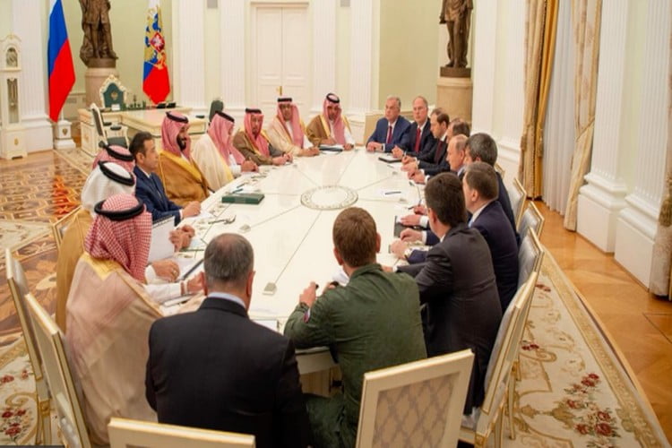 شاهد.. بهذا رد محمد بن سلمان على بوتين حول مباراة افتتاح مونديال روسيا