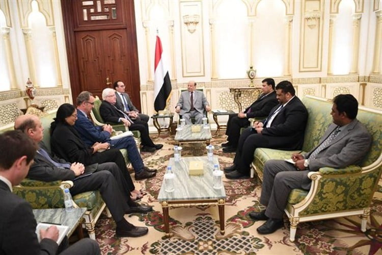 هادي بلقاء غريفيث وكاميرت: تعثر اتفاق السويد يعني فشل العملية برمتها