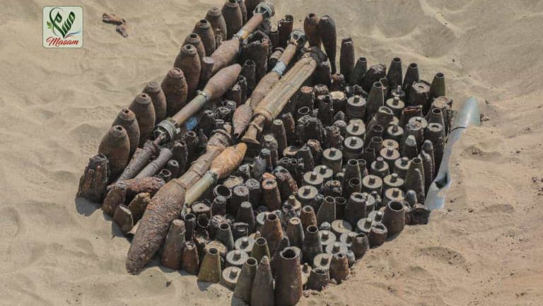 شبوة: إتلاف 8500 من ألغام الحوثيين وقذائف مخلفات الحرب