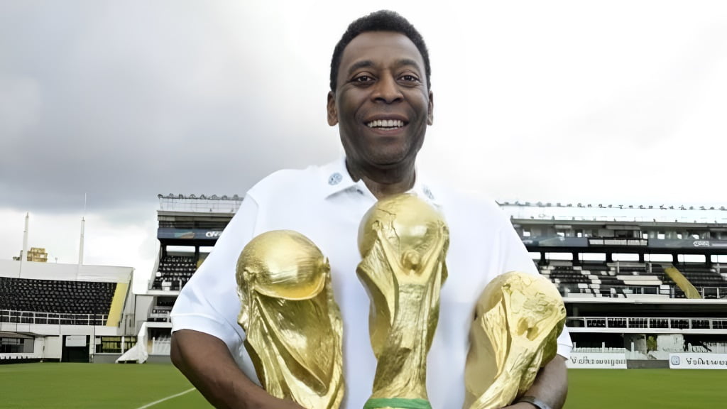 أسطورة كرة القدم لاعب منتخب البرازيل بيليه